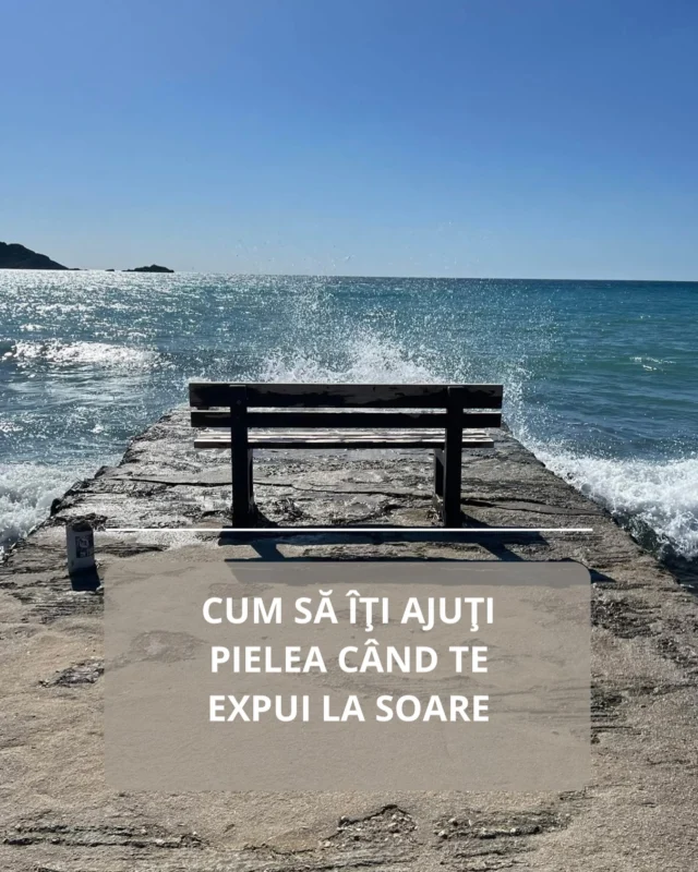 CUM SĂ ÎȚI AJUȚI PIELEA CÂND TE EXPUI LA SOARE

Obișnuiesc să iau o capsulă pe zi de Astaxanthin pe zi în timpul verii. 
 Este recunoscut ca fiind unul dintre cei mai puternici antioxidanti din natura, are efect puternic antiinflamator si protejeaza mitocondriile (uzinele energetice ale celulelor din corp). Am făcut un test când am stat la plajă timp de trei săptămâni, peste 40C, eu și familia mea. Am folosit toți aceeași cremă de protecție solară, dar eu am luat și astaxanthin. Ei nu au vrut că așa sunt bărbații… Eu nu mi-am ars pielea, ei da. Chiar face diferența, merită să încerci.

Eu folosesc și uleiuri vegetale. Ele au SPF mic 2-8, dar funcționează bine până la 30 C, la noi  în țară. Până începe căldura insuportabilă.
Uleiul de rodie înainte de plajă și completez cu cocos atunci când simt că pielea mai are nevoie de hidratare.
Uleiul de măsline îl aplic după expunerea la soare. 

Pentru alte destinații, folosesc creme de protecție solară. Aici fiecare alege ce crede și știe că funcționează bine la pielea sa.

Beau suc de morcovi atunci când este posibil. 

Mănânc alimente bogate în antioxidanți: fructe pădure, roșii, nucă, pește gras-somon.

Beau suficientă apă pentru a menține pielea hidratată.

Sper că te-au ajutat aceste informații.
Spune-mi tu ce folosești pentru ați ajuta pielea?